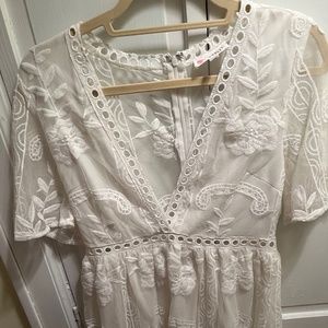 White Eyelet Romper